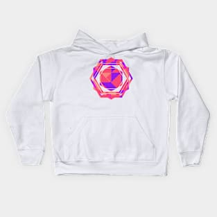 pink Geometric funny pop art Kids Hoodie